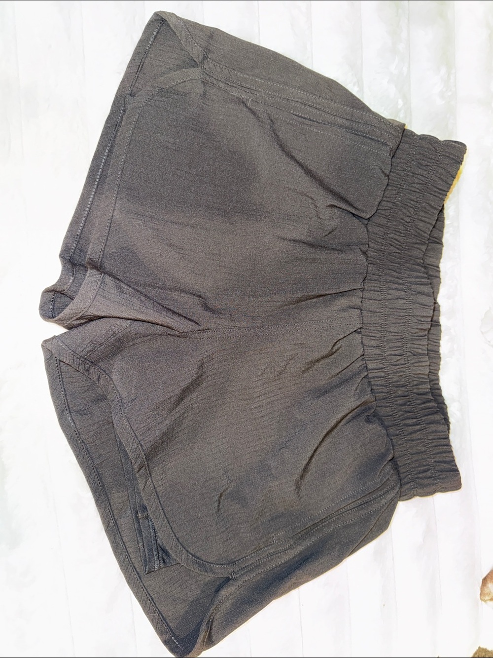 Black Women's Athletic Shorts with Elastic Waist